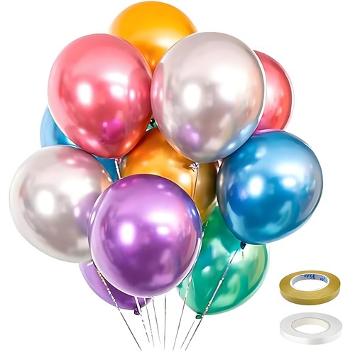 50pz palloncini arcobaleno - arcobaleno, 12"