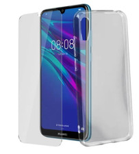 Per HUAWEI Y6 2019 Cover Custodia Trasparente più Pellicola Vetro temperato Prot