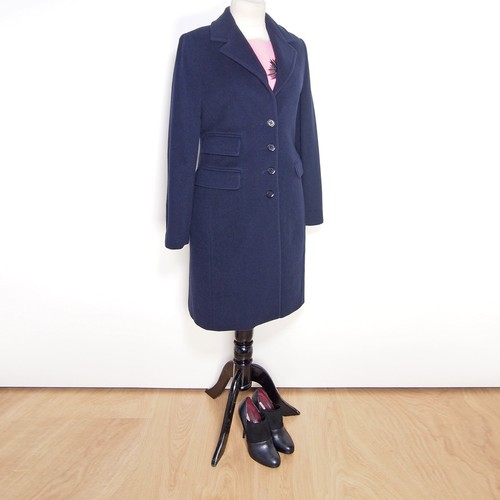 Cappotto blu lana e - lana,