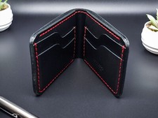 Portafoglio Uomo Pelle Bifold, Portafoglio Pelle Artigianale Qualità Premium con RFID