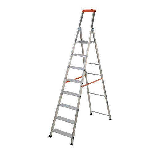 Scala domestica alluminio 8 - alluminio,
