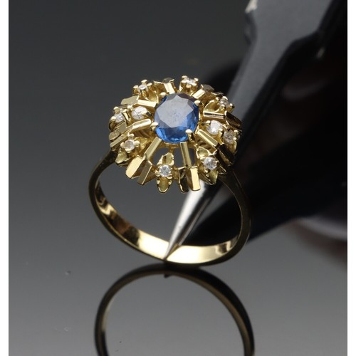 Anello con zaffiro e - zaffiro,