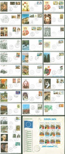 1993 italia fdc filigrano - italia,