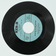 Vintage Sharon Lynn / The Knight Riders A Letter To The Beatles KEN-H Records 45