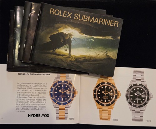 Rolex submariner booklet - rolex, 16610
