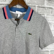 Lacoste Mens Grey Striped