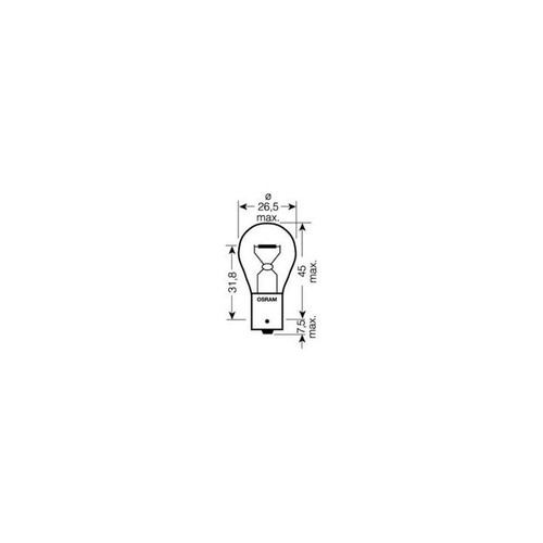 Osram lampada 12v 21w p21w