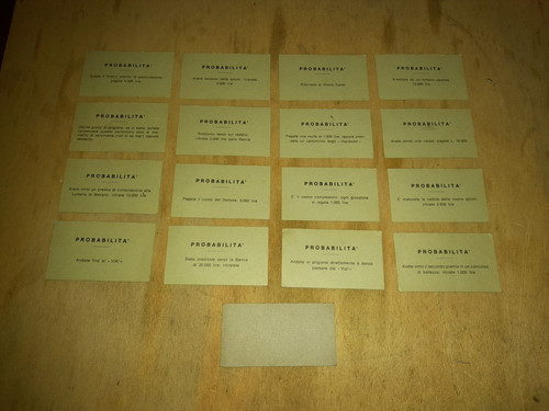 Carte probabilità set - carte,
