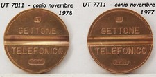 2 GETTONE TELEFONICO UT 7811 7711 in gettoni telefonici di raro da anno 1978 977
