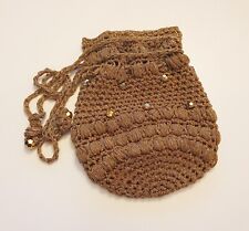 Pochette Vintage da sera realizzata a mano colore oro