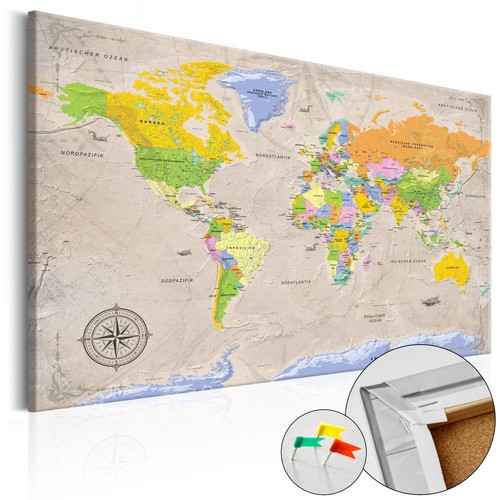 Mappa del mondo bacheca - , e
