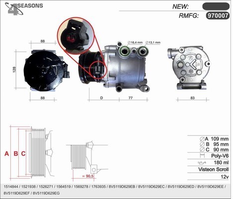 Compressore aria condizionata