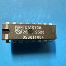 1pezzo TDA1072A = TDA1072 NOS AUTENTICO PHILIPS DIP COME FOTO 