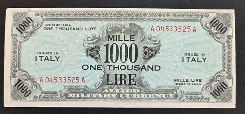 Allied military currency 1000 - allied,