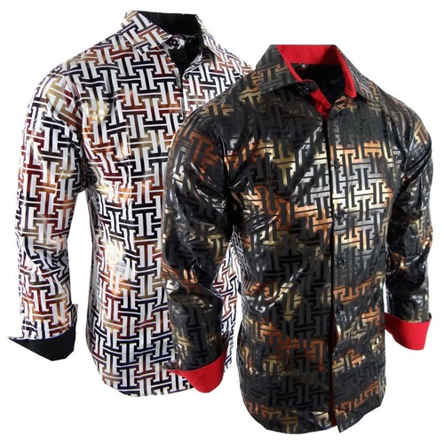 Camicia uomo designer motivo - camicia,