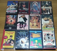 lotto 12 vhs SOTTO IL VESTITO NIENTE/SENSI/ALTA TENSIONE/PINOCCHIO videocassette