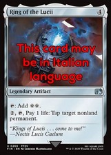 MTG RING OF THE LUCII FOIL EXC