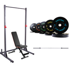 Squat Rack Home Gym Bundle w/