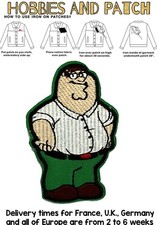 patch Peter i Griffin capofamiglia iron on cartoon Family Guy toppa termoadesiva