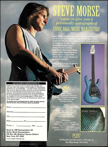 Steve morse signature - morse, ernie