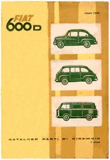 FIAT 600 berlina, multipla, furgone– CATALOGO PARTI DI RICAMBIO!