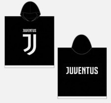 Poncho in cotone da bambino compatibile con Juventus logo Ufficiale