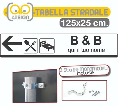 Tabella stradale 125x25 - stradale, ferro