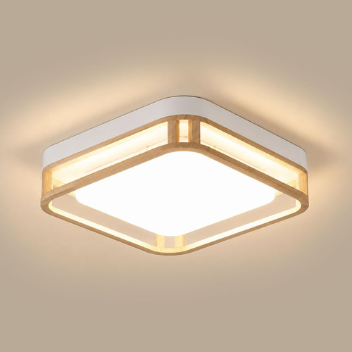 Plafoniera led legno - in,
