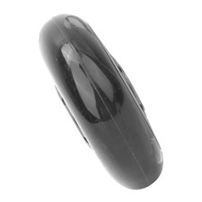 Ruota Ruote 3in Nera Trasparente Silenziosa PU con Cuscinetto 608ZZ Pattini Bagaglio Nuova