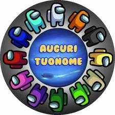 Cialda AMONG US con NOME