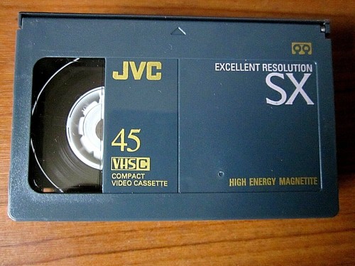 Videocassetta jvc compact vhs - jvc,
