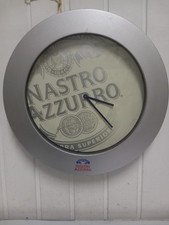 Orologio Da Parete Vintage Pubblicitario Nastro Azzurro