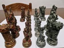 Scacchi Fontanini Depose Italy Vintage Medievali Anni 60 Set Completo