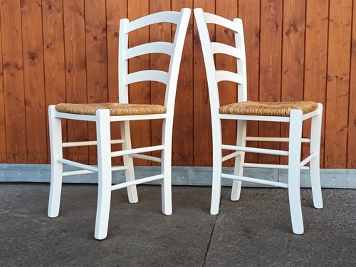 Sedia vintage legno - e, paglia