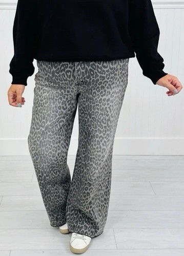 Moco boutique jeans leopardato - moco, boutique~jeans