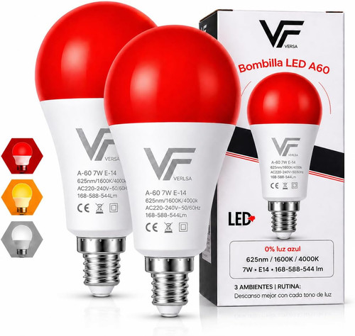 Pack2 lampadina luce rossa - lampadina,