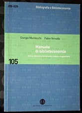 Manuale biblioteconomia a - biblioteconomia,, (a