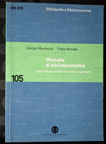 Manuale biblioteconomia a - manuale, (a