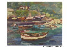 QUADRO AD OLIO BARCHE