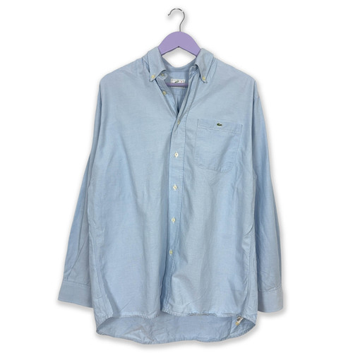 Camicia lacoste azzurra tinta - camicia,
