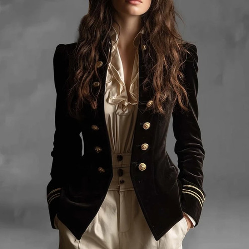 Giacca blazer donna velluto