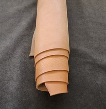 VERA PELLE VACCHETTA CONCIA AL VEGETALE CUOIO SCAMPOLO TRACOLLE COLLARI LARP GRV