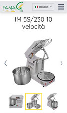 Impastatrice A Spirale 5 Kg  10velocita Testa Estraibile FAMAG