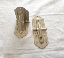 2x cerniere metallo Vintage ricambio epoca per baule