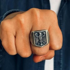 Anello doppia testa aquila