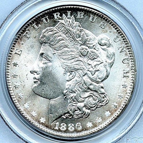 Dollaro morgan 1886 pcgs - dollaro,