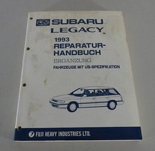 Manuale Officina Supplemento Subaru Legacy 1800/2200 Incl. 4WD Stand 08/1993