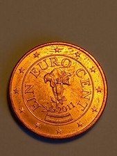 1 cent di euro anno 2011 - Ein Euro Cent- Austria - per collezioni.