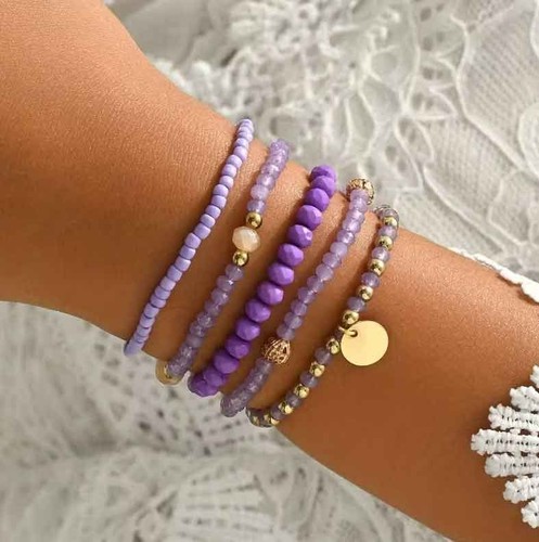 Set braccialetti fantasia - 5,