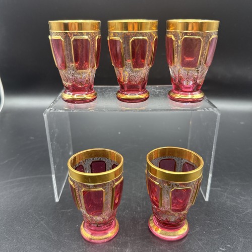 Antichi bicchieri moser - bicchieri,